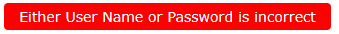 Either User Name or Password is incorrect eDistrict